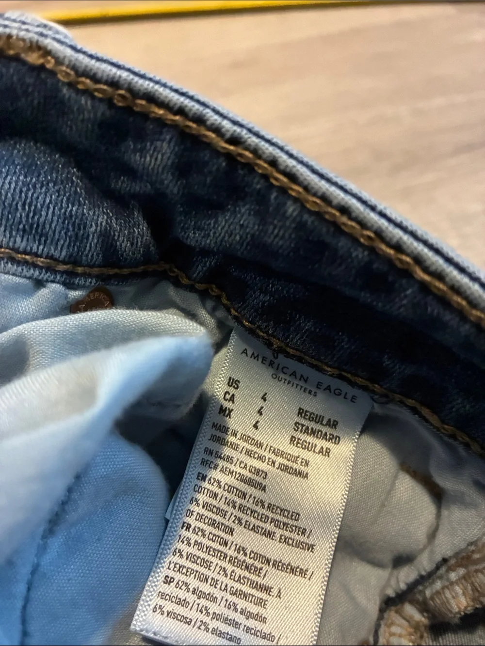 American Eagle Outfitters Dark Blue High-Rise Flare Cropped Jeans
