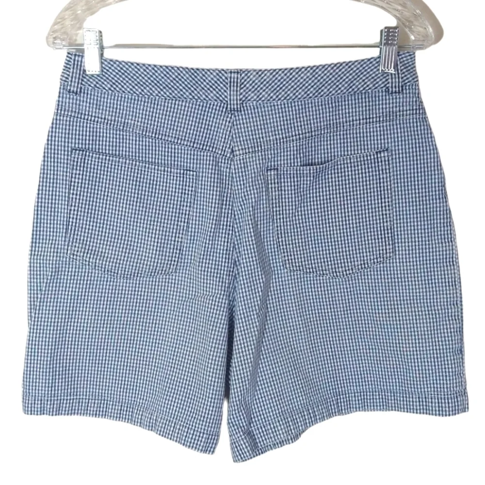 Talbots pre checkered white