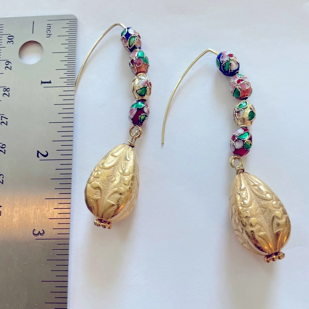Hand Crafted these earrings