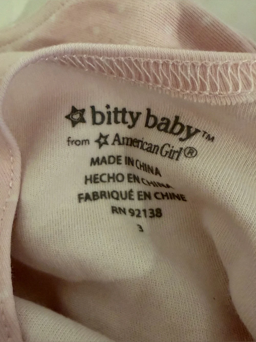 American Girl light pink