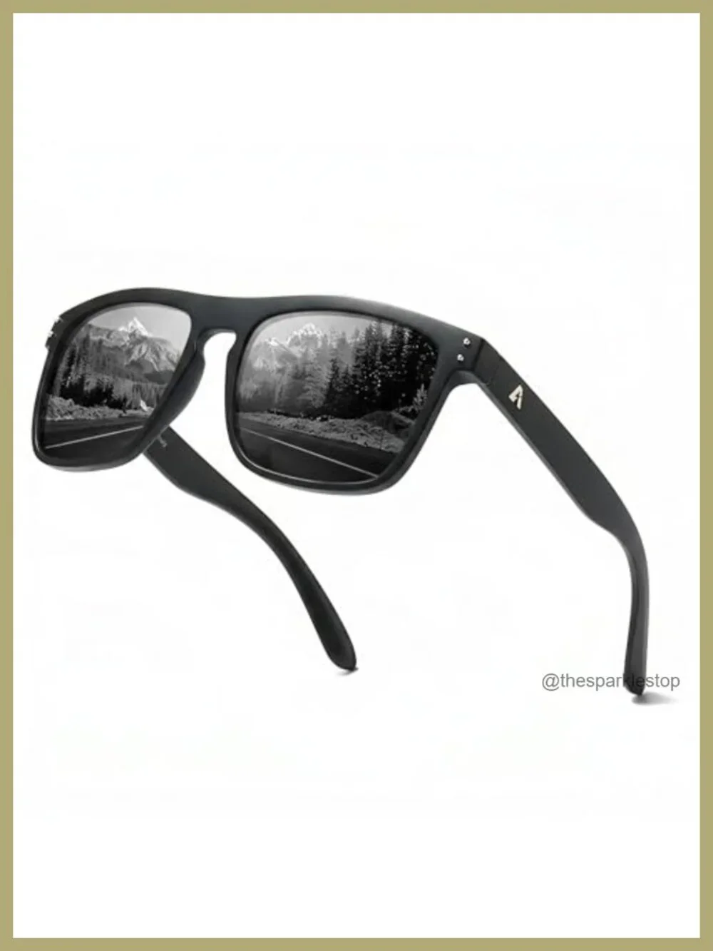 Polarized Square Sunglasses for Men UV400 TAC Lenses Outdoor Sports
