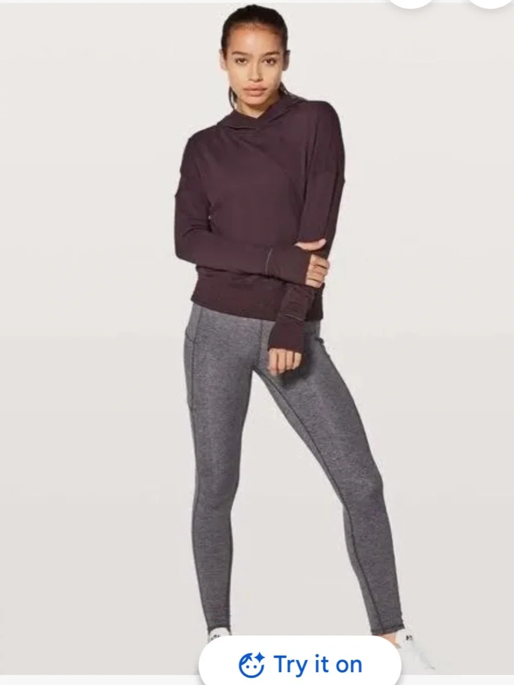 Lululemon Lead The Pack Hoodie in the Black Cherry Size 4