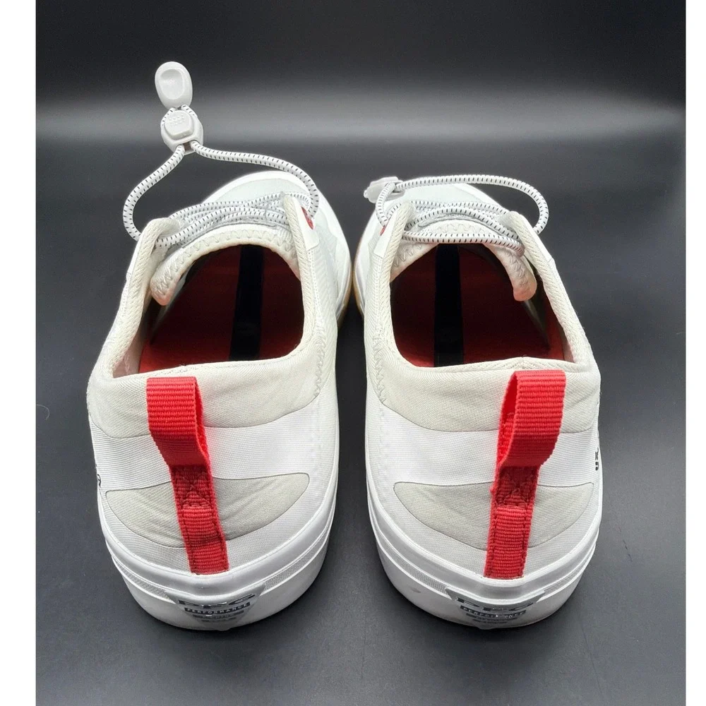 Columbia PFG Tamiami Women 9.5 Wide White Red Fishing‎ Boat Shoes BK1617-100