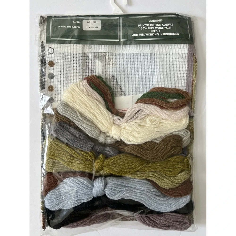 Woolfayre Ltd Street Scene 1297 Wool Yarn Tapestry Kit -England Made 31 cmx42 cm