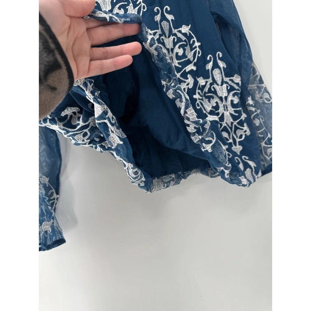 Alfani blue sheer