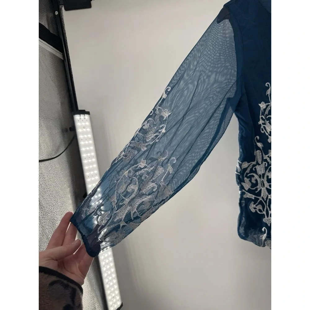 Alfani blue sheer