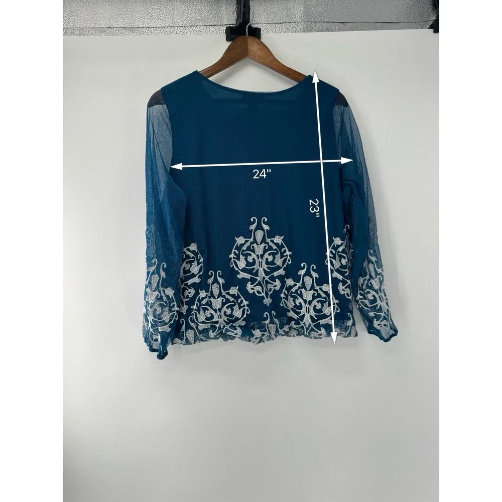Alfani blue sheer