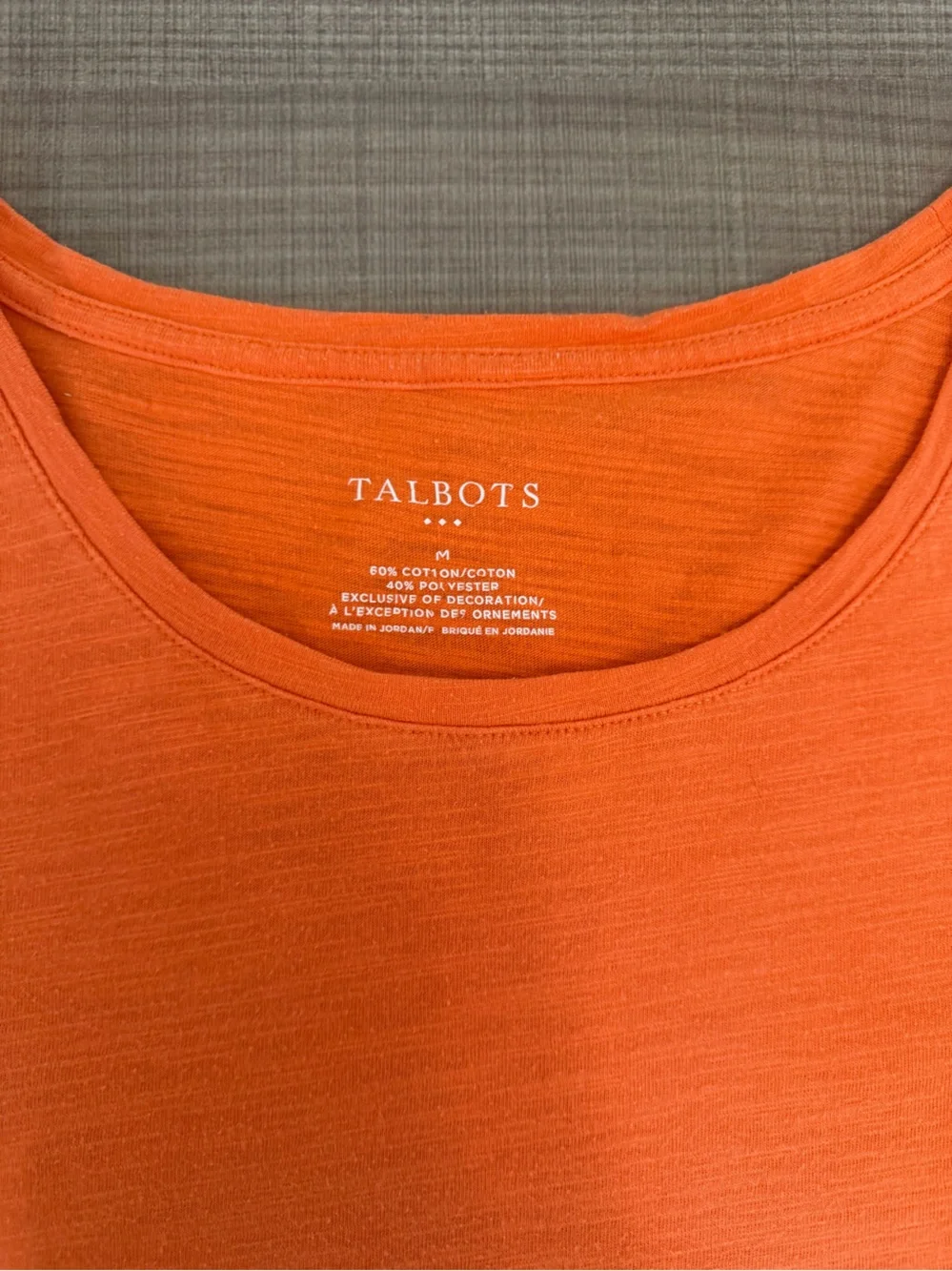 Talbots vibrant orange