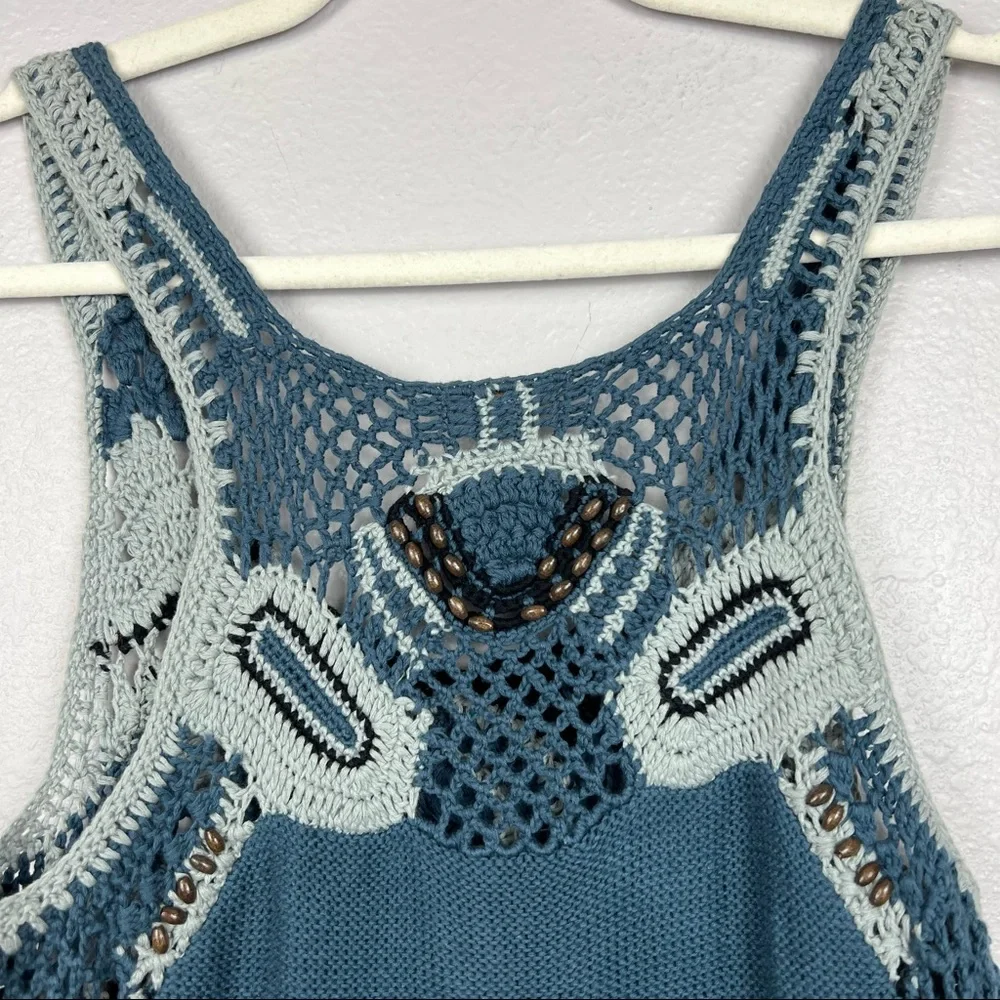 Free People sleeveless crochet