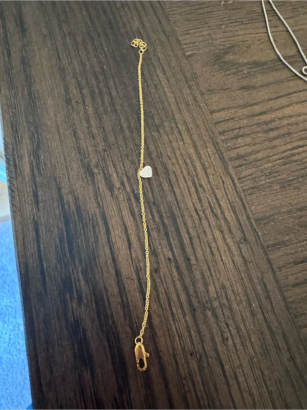 Coach Gold-Tone Heart Pendant Bracelet