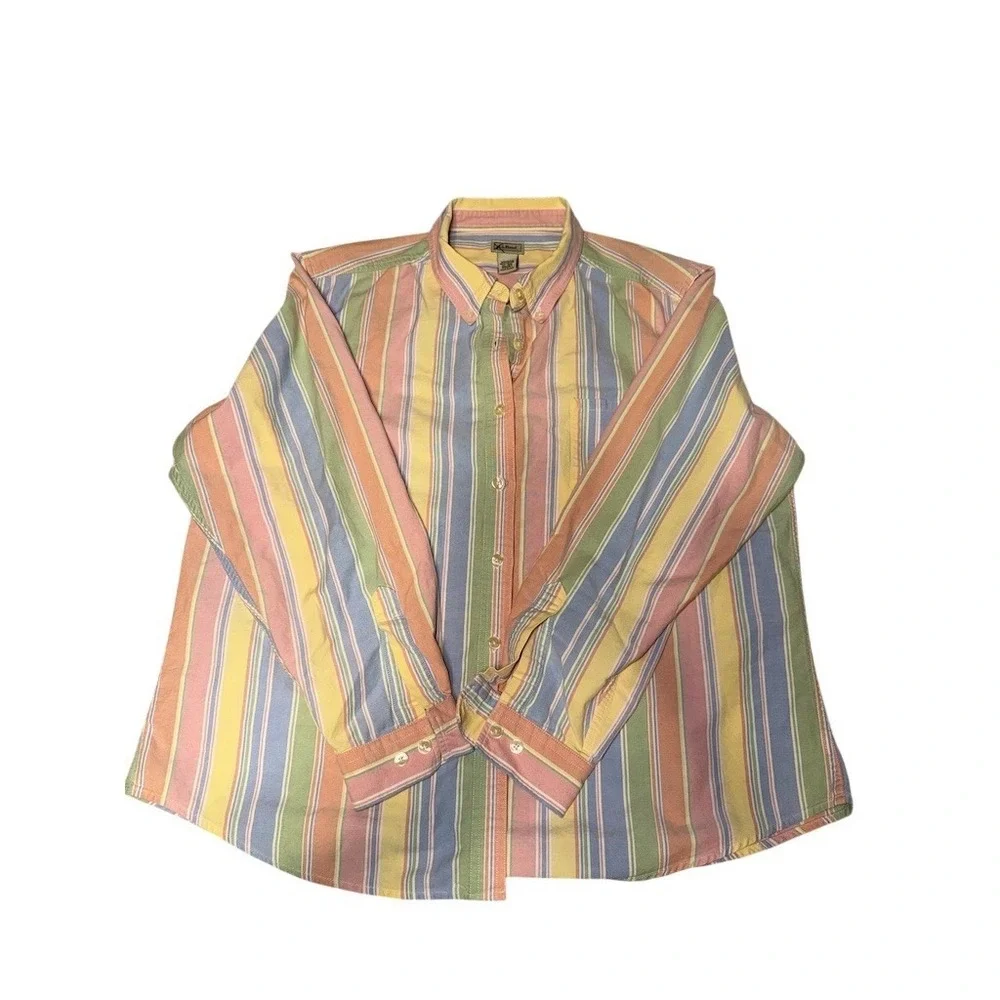 L.L. Bean sleeve woven tee