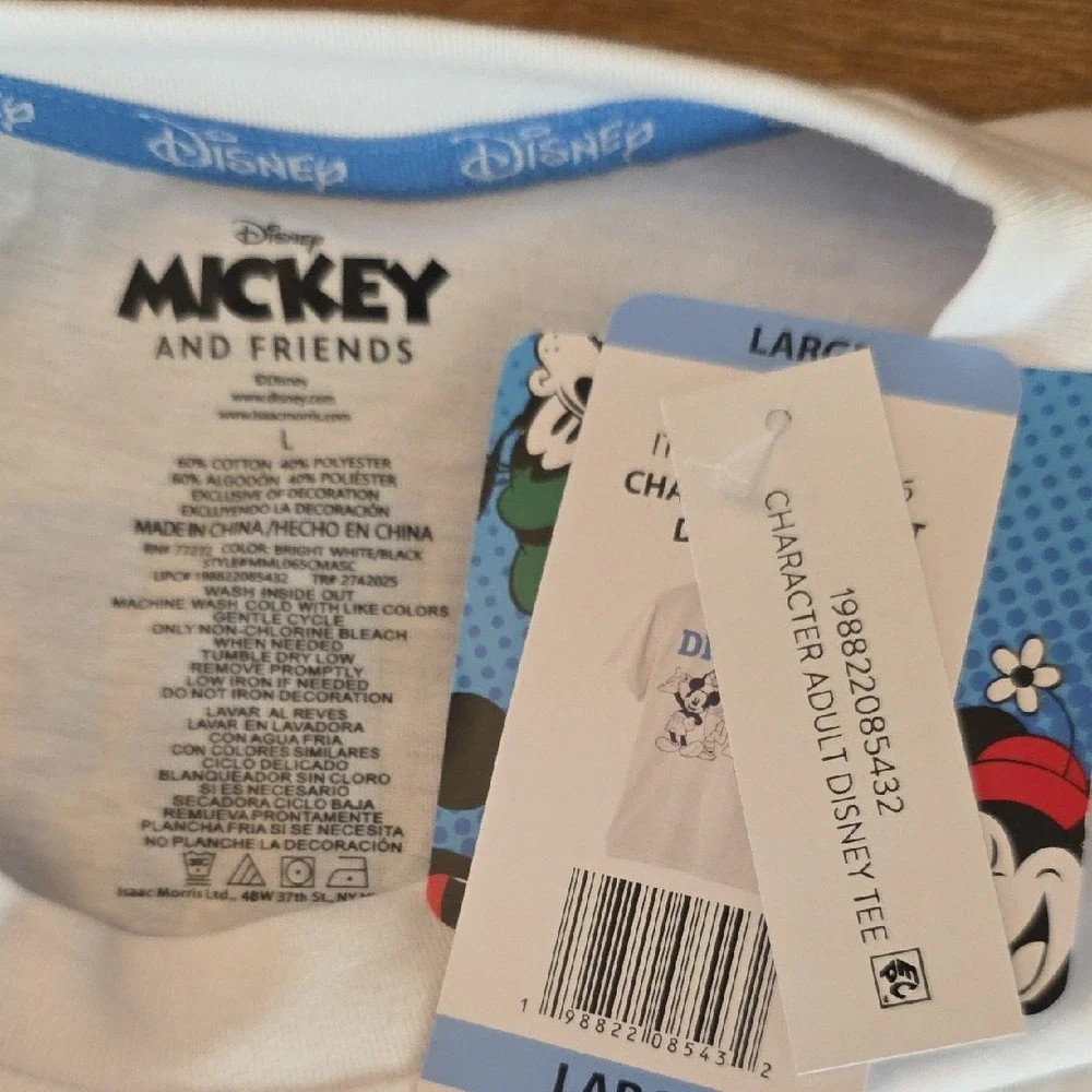 Disney Mickey and Friends measurements short classic