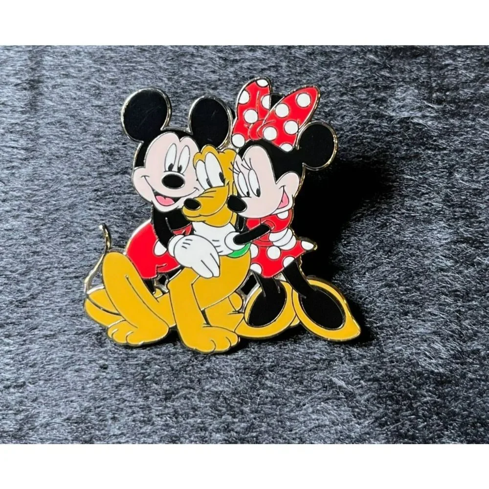 2008 Hong Kong Minnie Mickey‎ Pluto Disney Land Pin