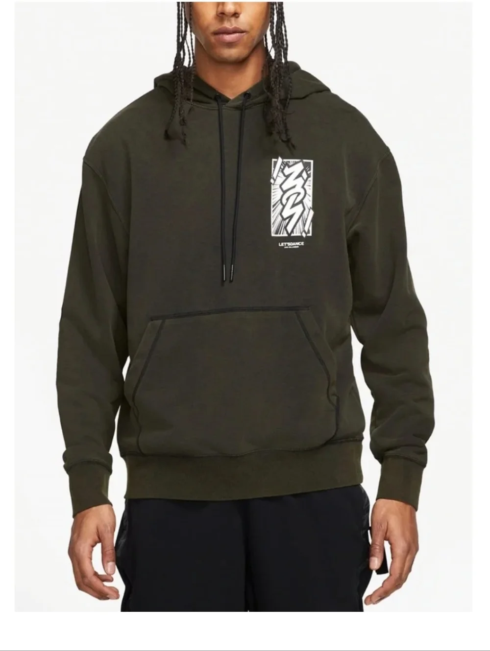 Jordan Men's Dri-Fit Zion Performance Pullover Hoodie Sweatshirt Size‎ XL Black