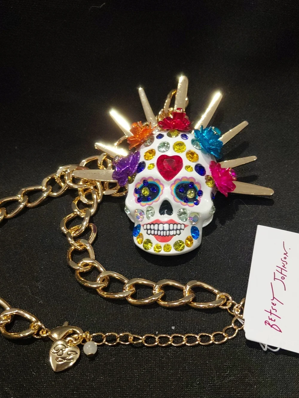 Betsey Johnson catching necklace