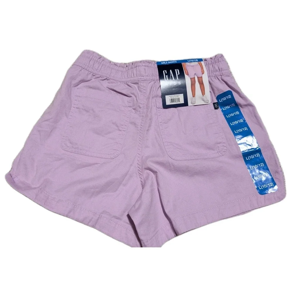 NWT Girls Gap Kids Lightweight‎ Classic Shorts With Drawstring Elastic Size M