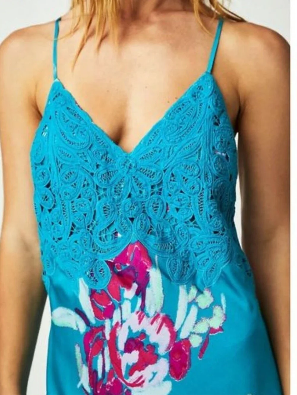 Free People bright turquoise