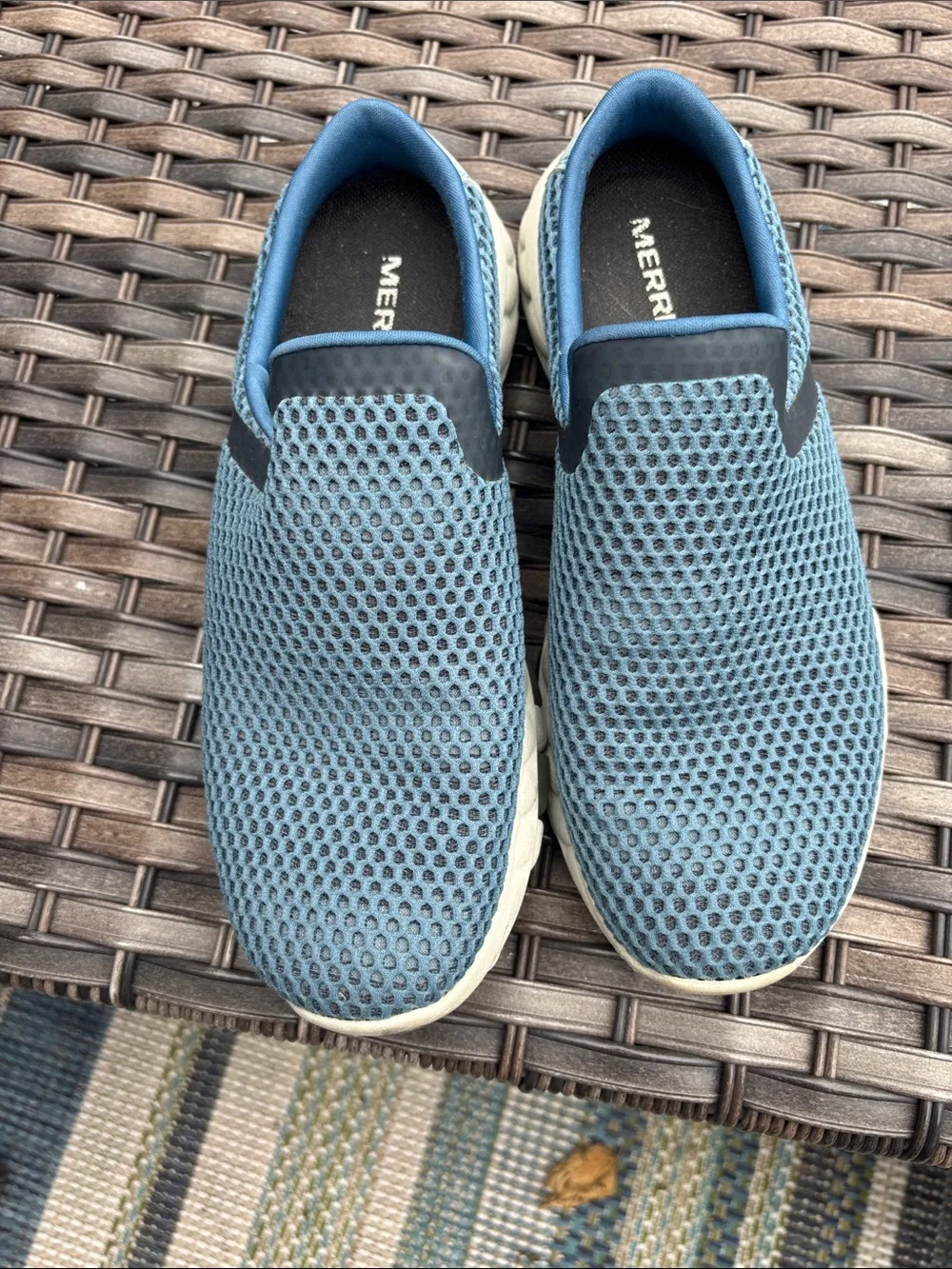 Merrell Women’s  Blue Mesh Slip-On Loafers