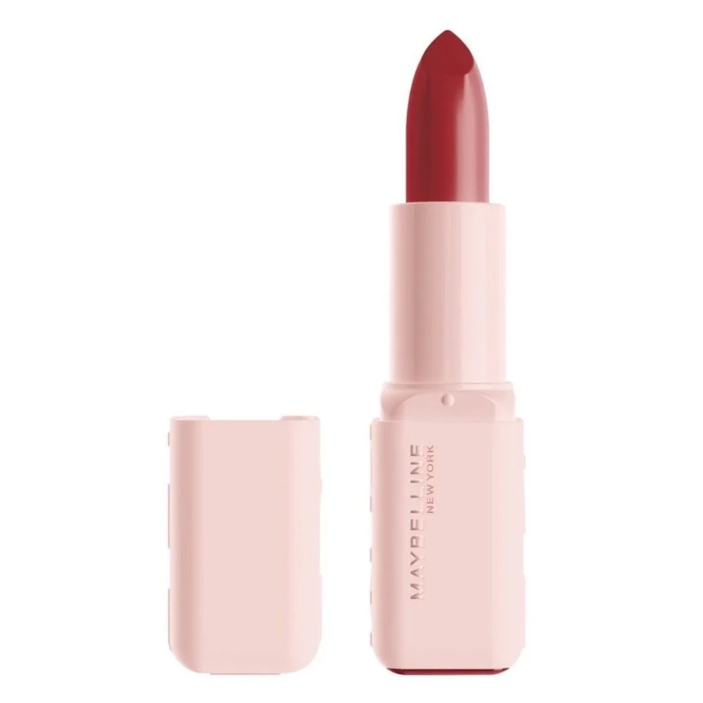 Maybelline Green Edition Butter Lipstick 107 Blind Date Satin Red Pink New