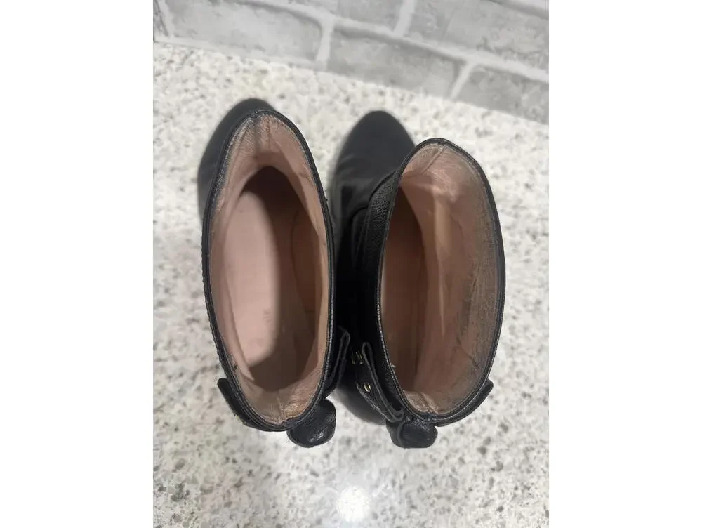 kate spade black leather