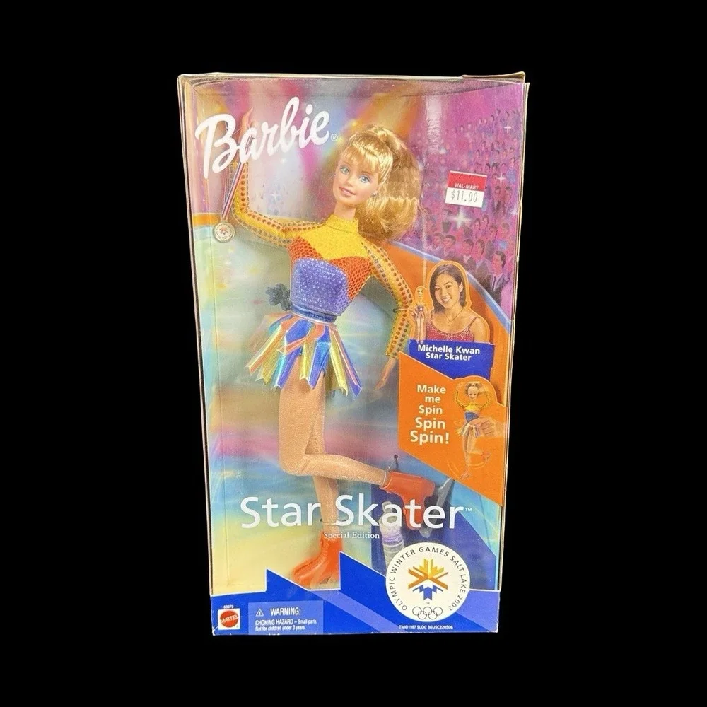 Mattel Star Skater Barbie Doll Olympic Winter Games #53375 2002 NIB READ