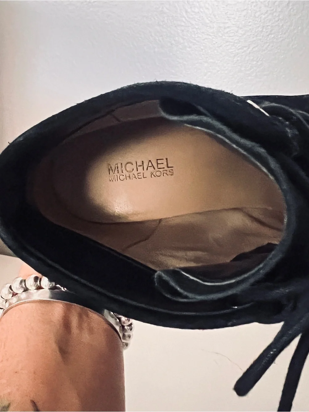 Michael Kors black suede