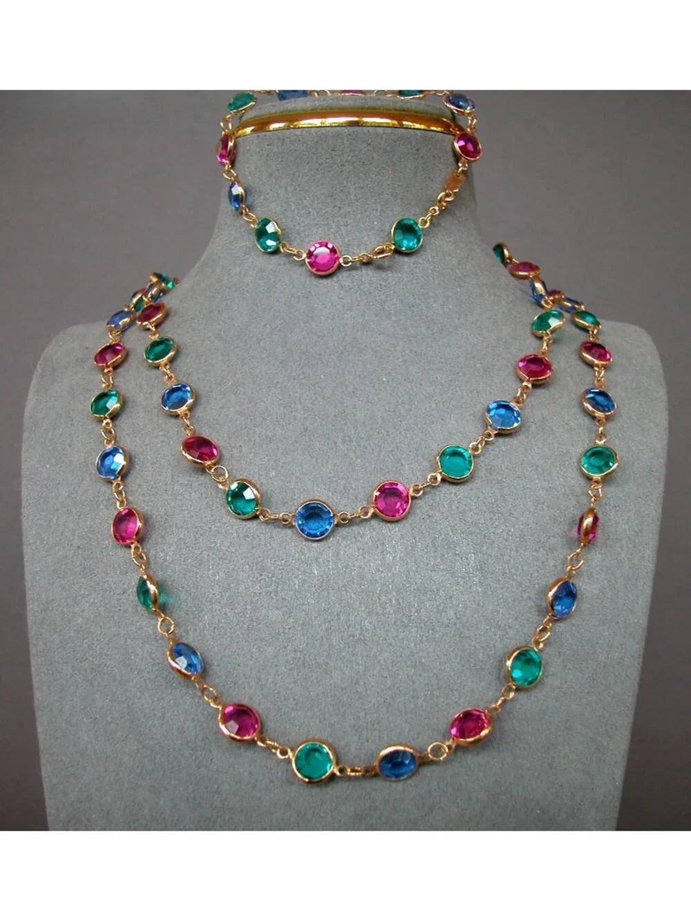 Swarovski Necklace & Bracelet 1980s-1990s