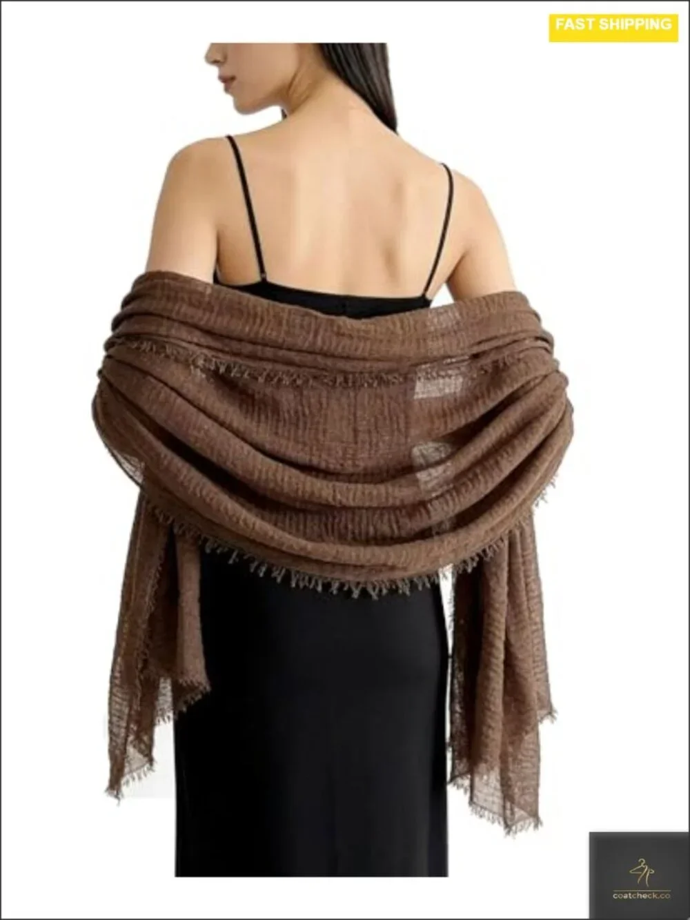 Cotton and Linen Sheer Shawl Wrap for Evening Dresses, Formal Weddings,