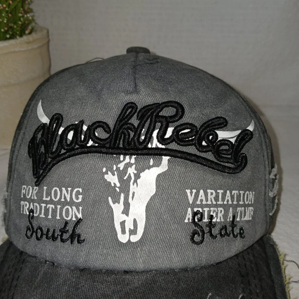 Black Label distressed black