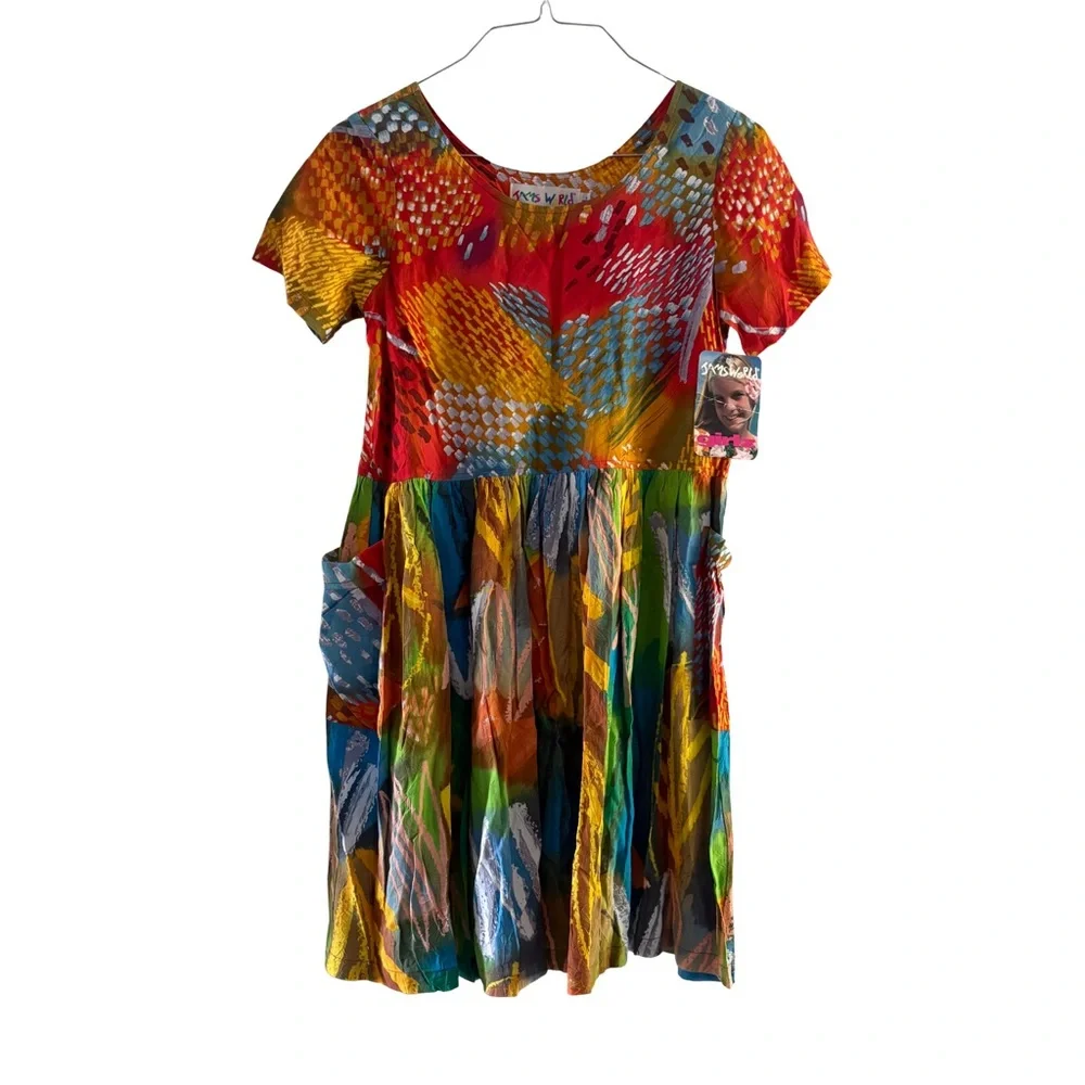 NWT: Jams World • Vibrant Patterned Dress with Pockets‎