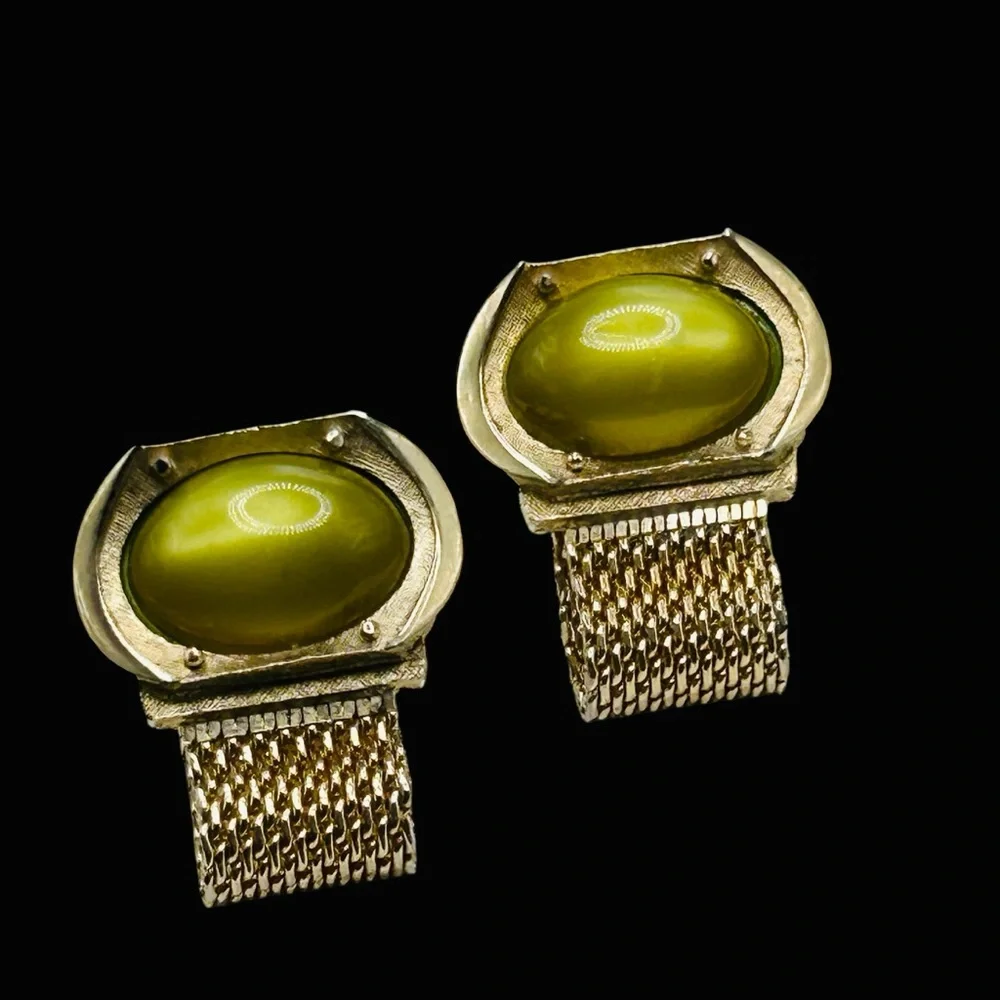 SWANK cabochons gold