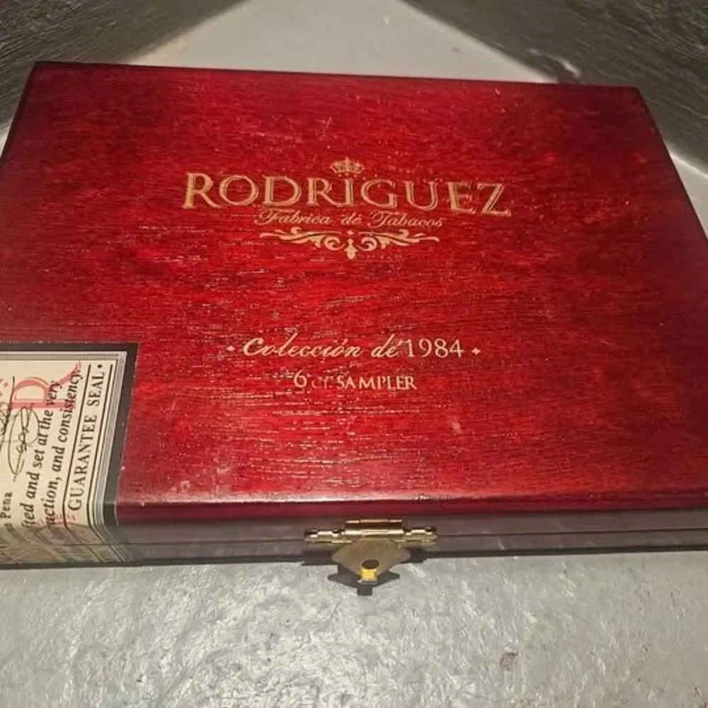 Rodriguez Sampler Wood Cigar Box Man Cave Stuff 5