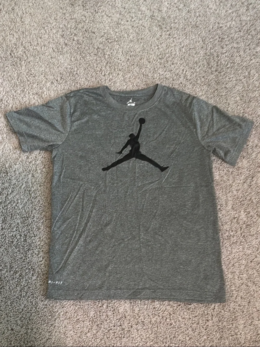 Nike Gray Short Sleeve Jordan Jumpman Tee