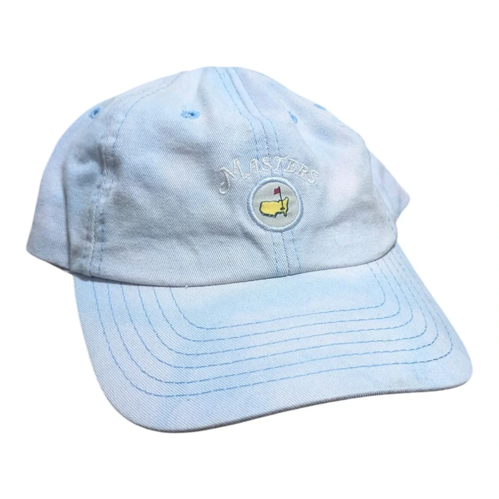 Masters American‎ Needle Blue Bleached Strapback Gold Hat USA Made