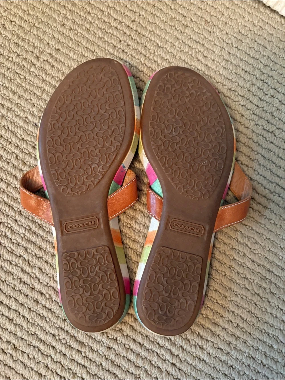 Coach sandals featuring