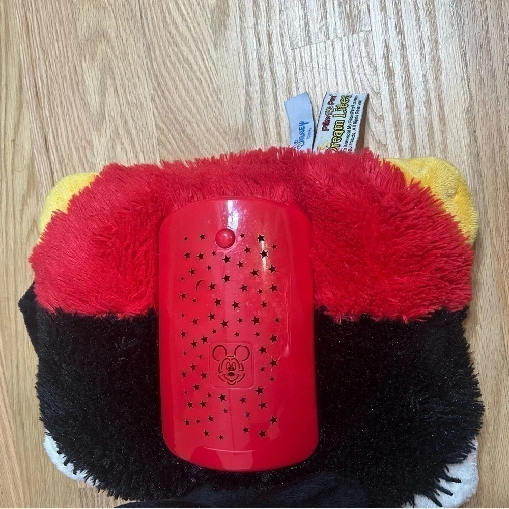 Mickey Mouse Pillow Pet Sleeptime Lites Light Star Colorful Kids Disney Red