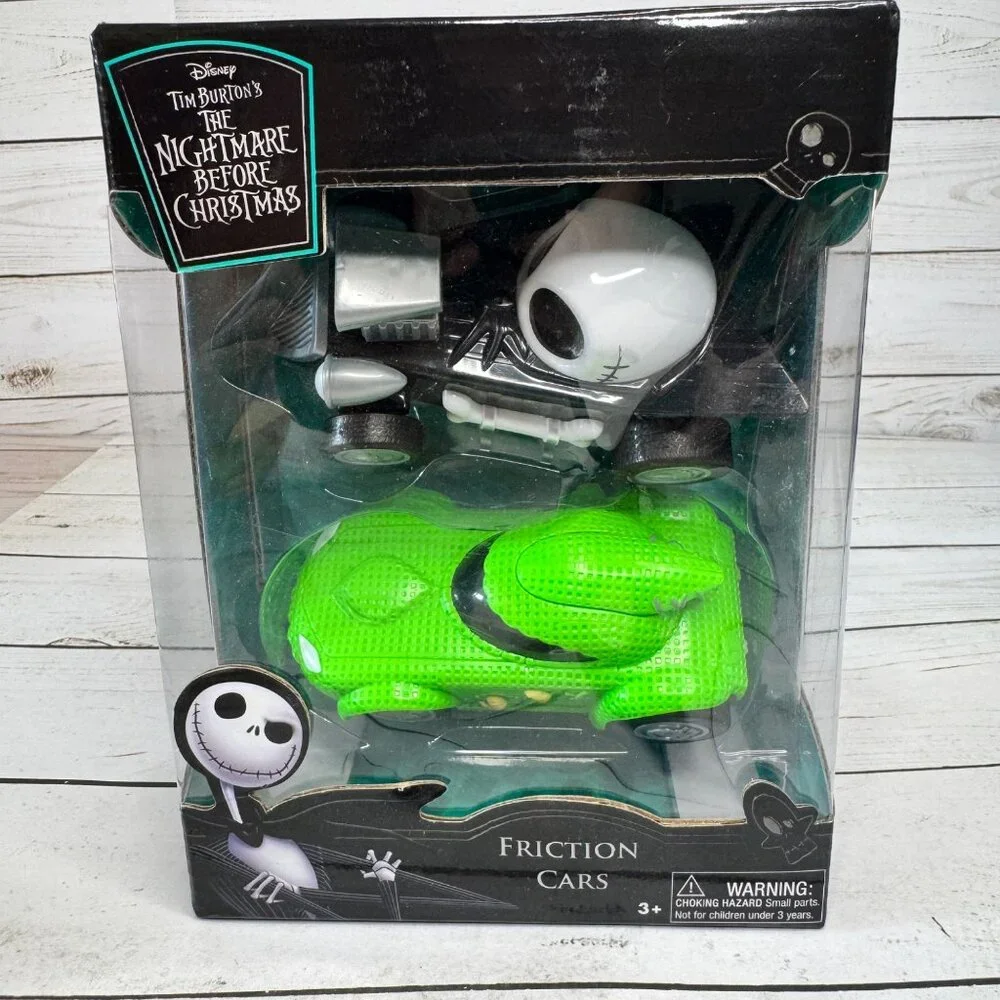 Nightmare Before Christmas Friction Cars Jack‎ & Oogie Set Disney NIB