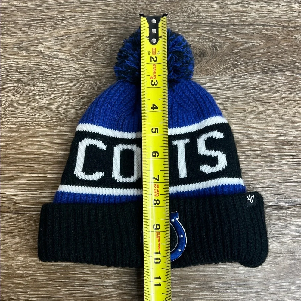 🏈 Indianapolis Colts ’47 Brand Knit Pom Beanie Hat (OSFA)