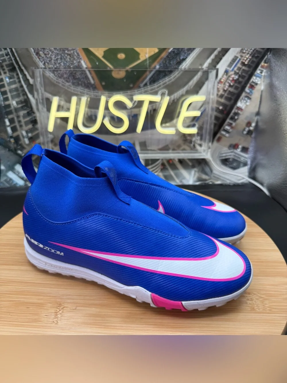Nike Jr. Mercurial Superfly 10 Academy Turf High-Top Soccer Cleats Sz 3Y