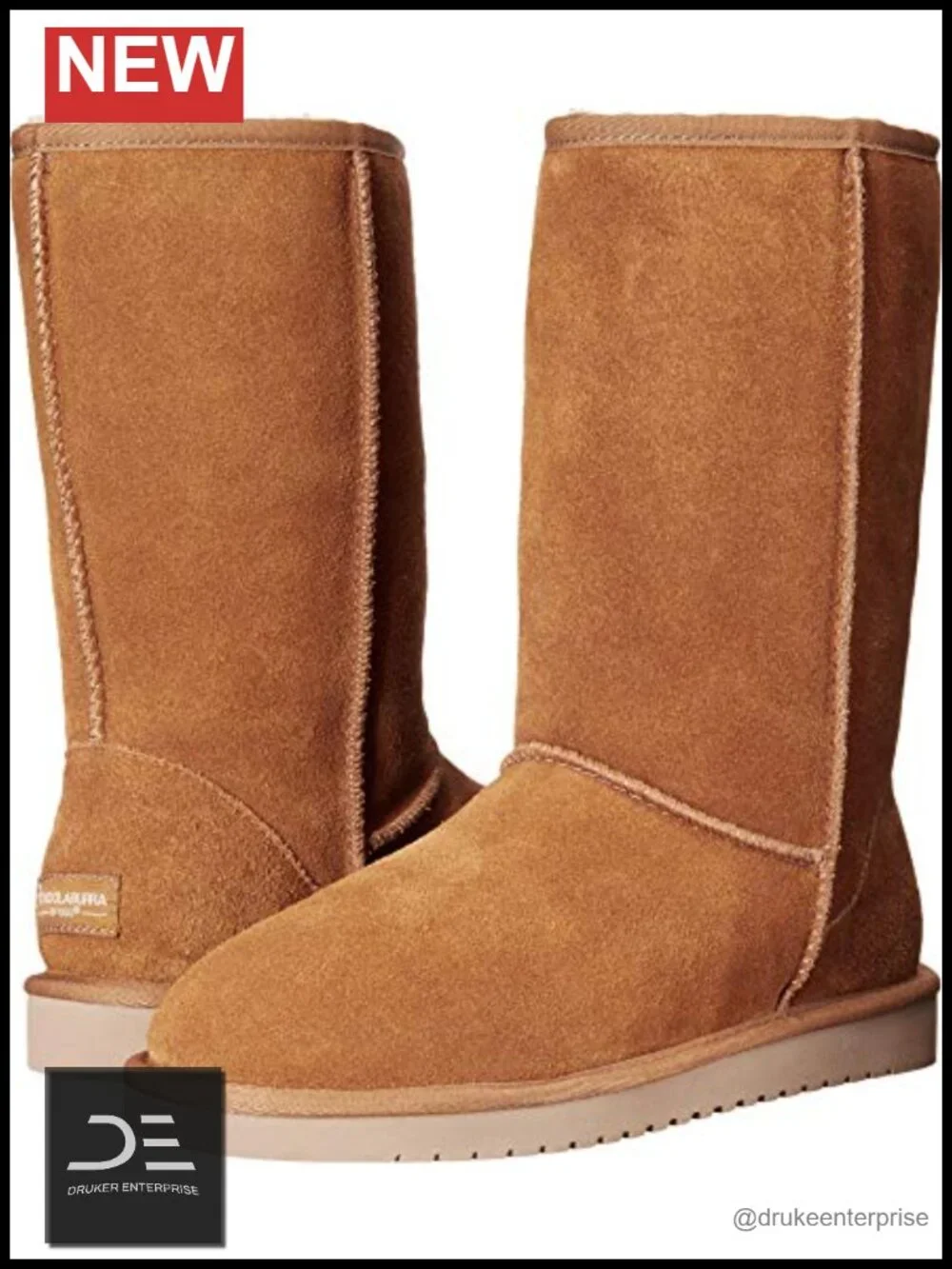 Women's Classic Tall Winter Boot, Mid-Calf, Sheepskin Lining, TPR Outsole,