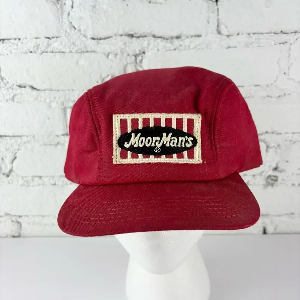 Vintage Red MoorMan's Patch Farm Trucker Hat