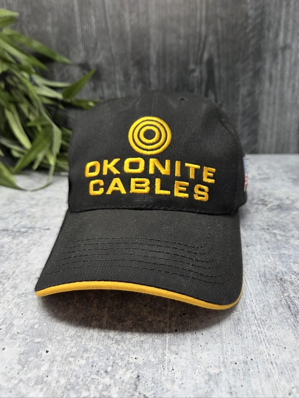 Okonite Cables Black & Yellow Graphic Promo Hat Electrical Wire Manufacturer
