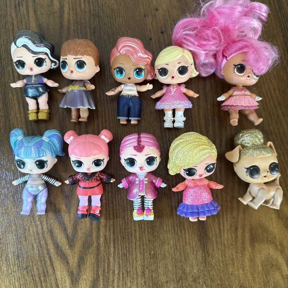 MGA LOL Surprise Doll Mini Fashion Dolls Lot of 9 Girls 1 Dog 3