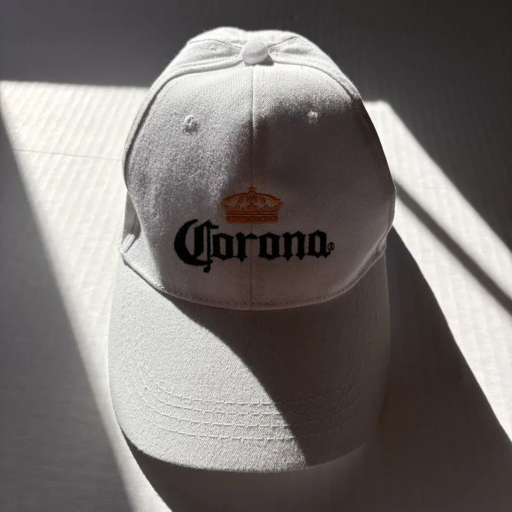 Corona Hat Cap White Strapback‎ Adjustable Unisex Baseball