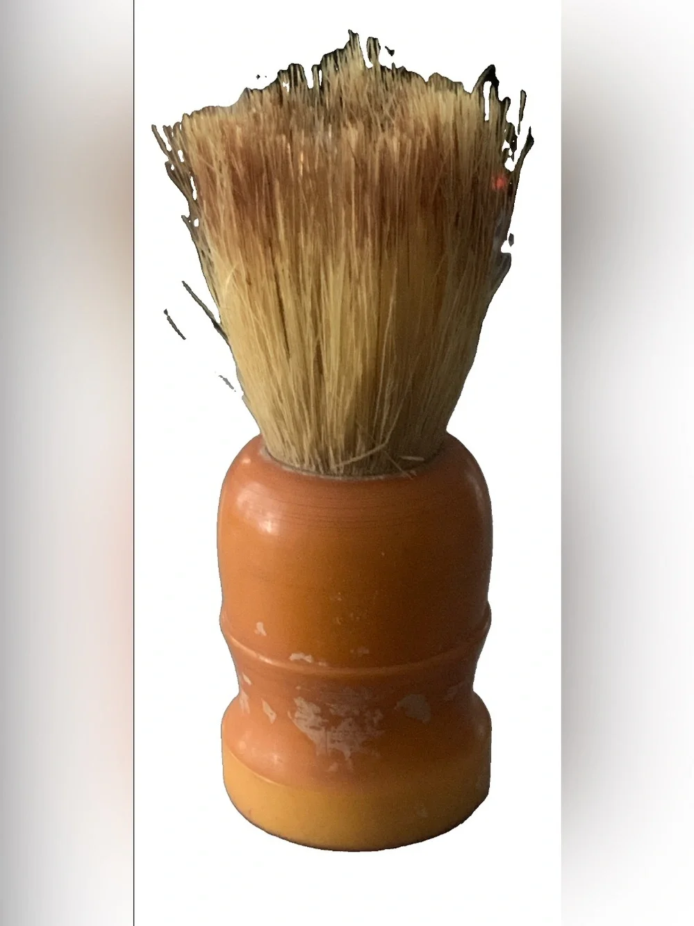 Vintage Klenzo Badger Cased B985 Shaving Brush Butterscotch Bakelite Handle