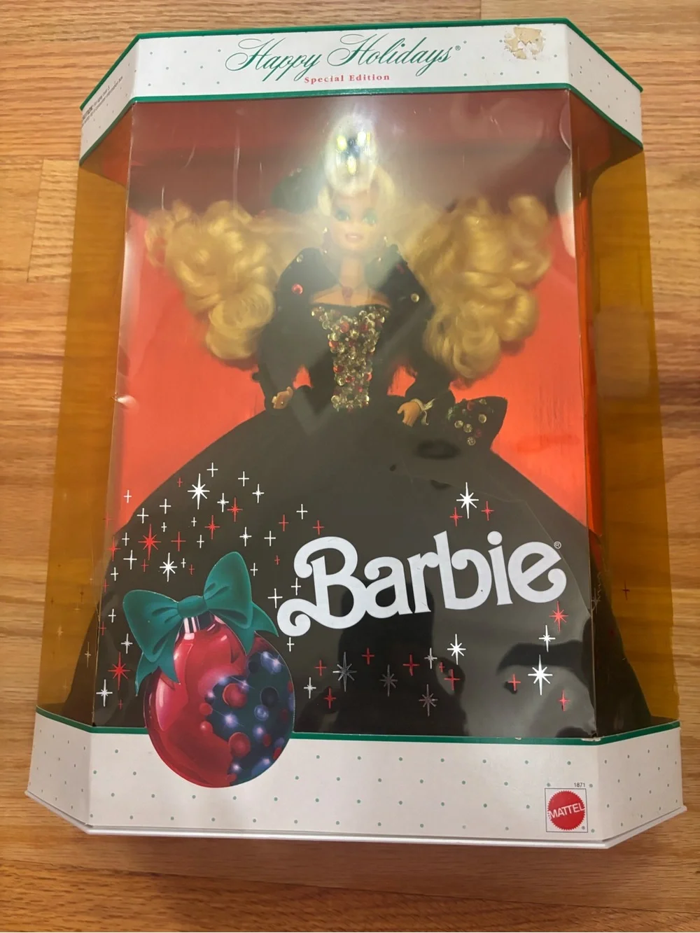 Barbie Happy Holidays Special Edition Black and Gold Gown Doll