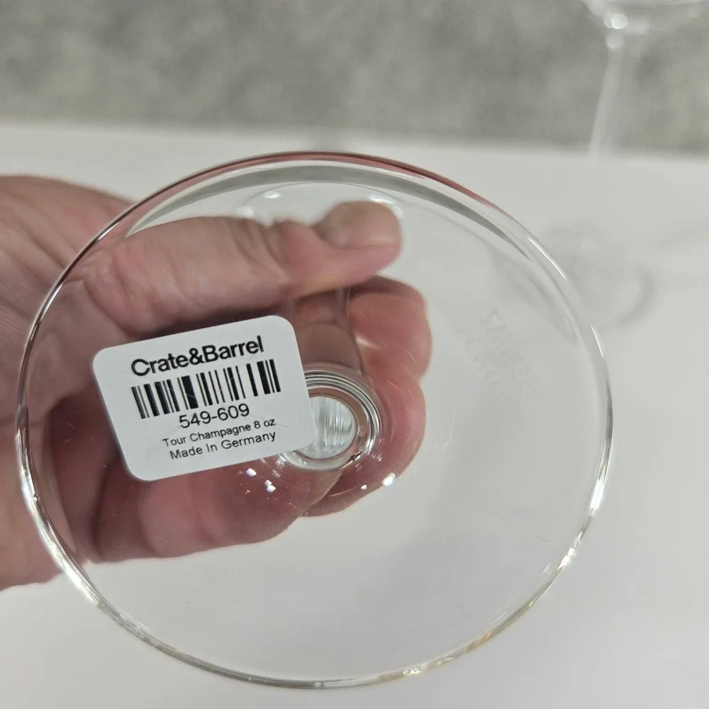 Crate&Barrel glass features