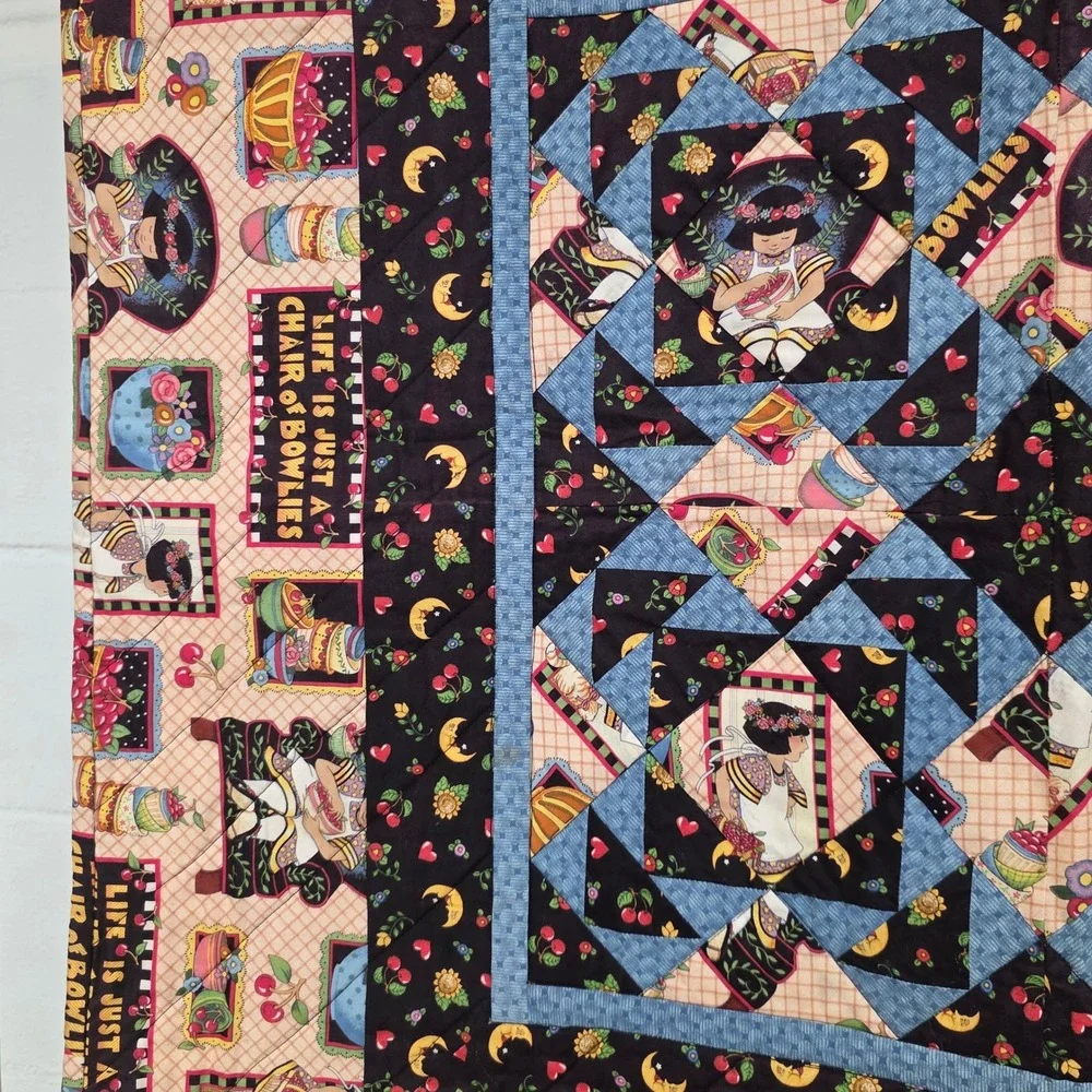 Handmade quilted wall