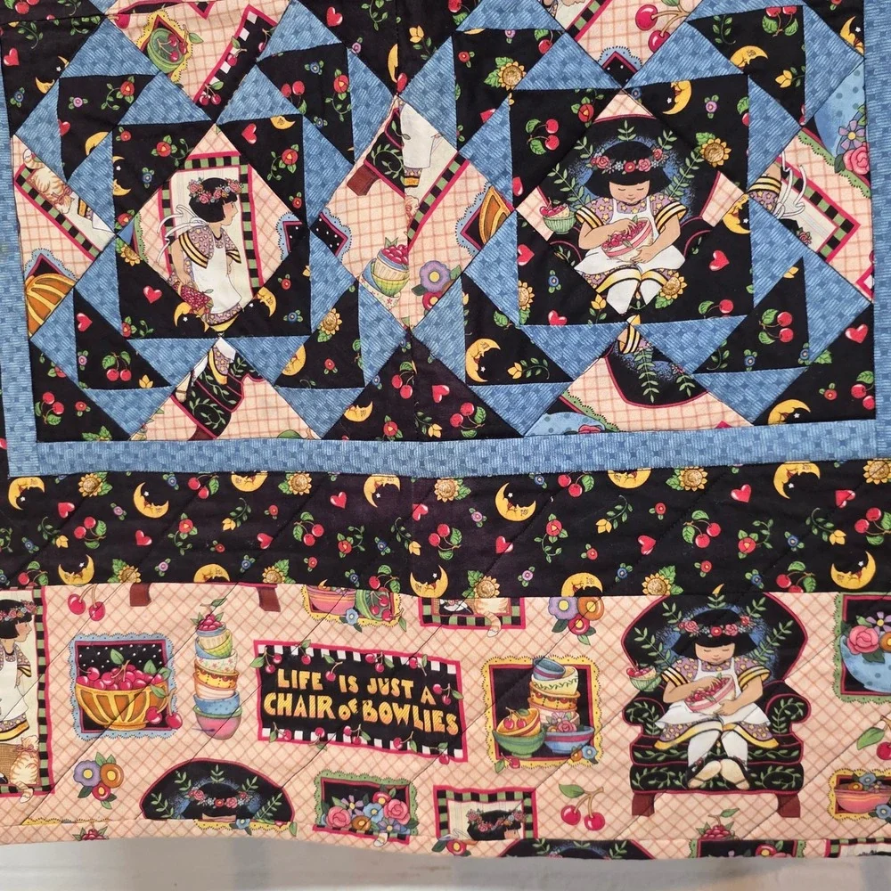 Handmade quilted wall