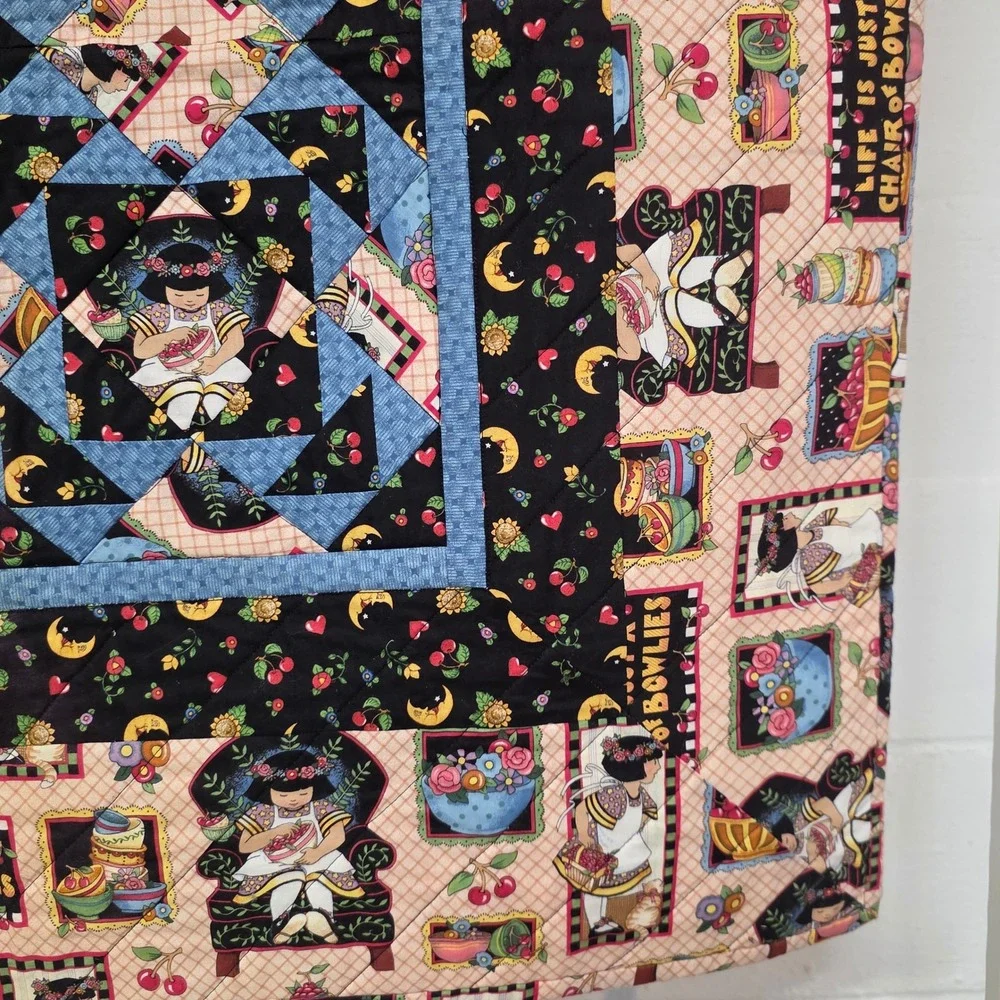 Handmade quilted wall